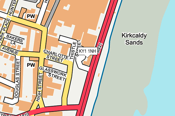 KY1 1NH map - OS OpenMap – Local (Ordnance Survey)