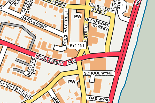 KY1 1NT map - OS OpenMap – Local (Ordnance Survey)