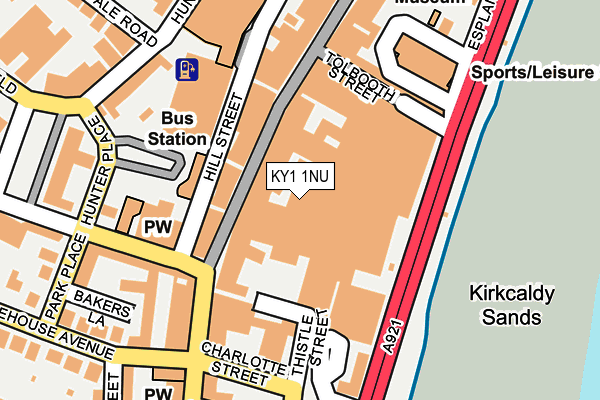 KY1 1NU map - OS OpenMap – Local (Ordnance Survey)