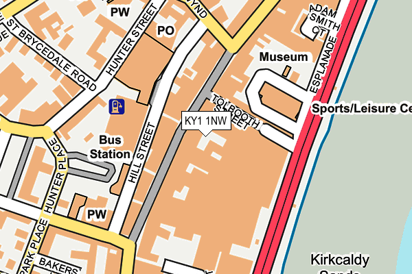 KY1 1NW map - OS OpenMap – Local (Ordnance Survey)