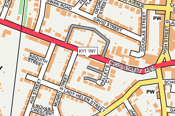 KY1 1NY map - OS OpenMap – Local (Ordnance Survey)