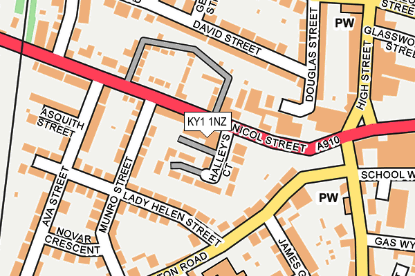 KY1 1NZ map - OS OpenMap – Local (Ordnance Survey)