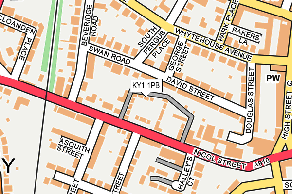 KY1 1PB map - OS OpenMap – Local (Ordnance Survey)