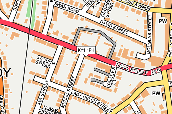 KY1 1PH map - OS OpenMap – Local (Ordnance Survey)