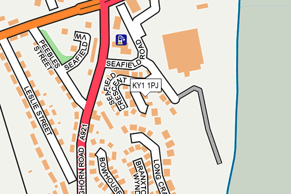 KY1 1PJ map - OS OpenMap – Local (Ordnance Survey)