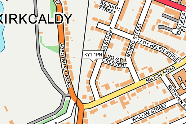 KY1 1PN map - OS OpenMap – Local (Ordnance Survey)