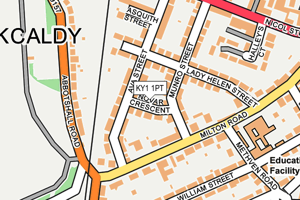 KY1 1PT map - OS OpenMap – Local (Ordnance Survey)