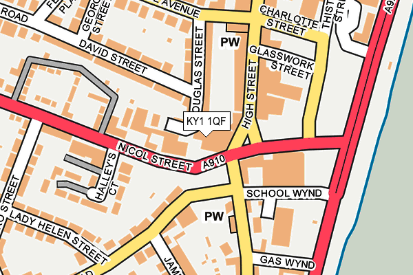 KY1 1QF map - OS OpenMap – Local (Ordnance Survey)