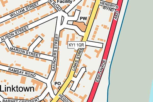 KY1 1QR map - OS OpenMap – Local (Ordnance Survey)