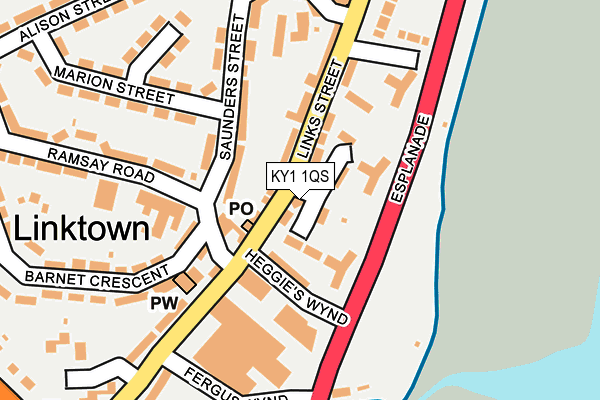 KY1 1QS map - OS OpenMap – Local (Ordnance Survey)