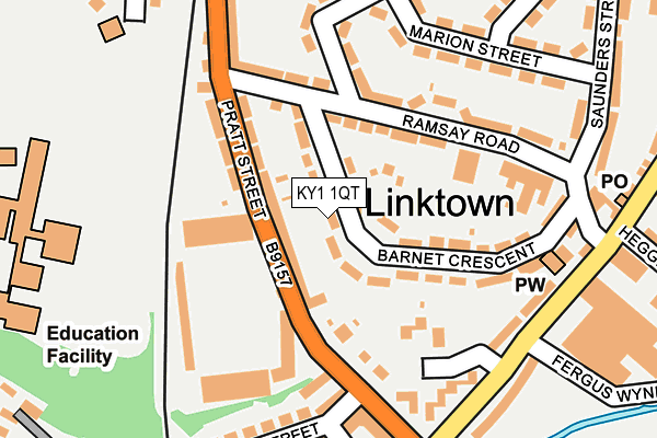 KY1 1QT map - OS OpenMap – Local (Ordnance Survey)