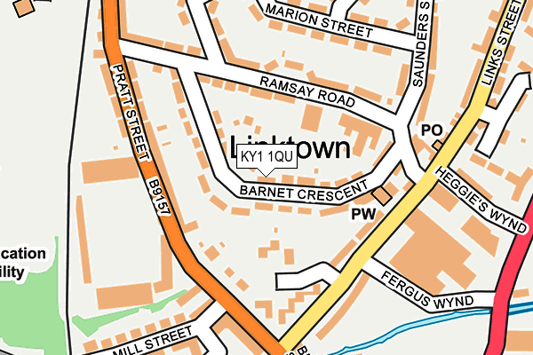 KY1 1QU map - OS OpenMap – Local (Ordnance Survey)