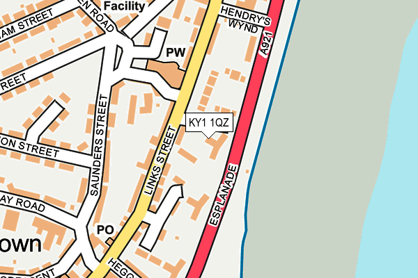 KY1 1QZ map - OS OpenMap – Local (Ordnance Survey)