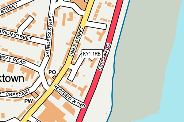 KY1 1RB map - OS OpenMap – Local (Ordnance Survey)