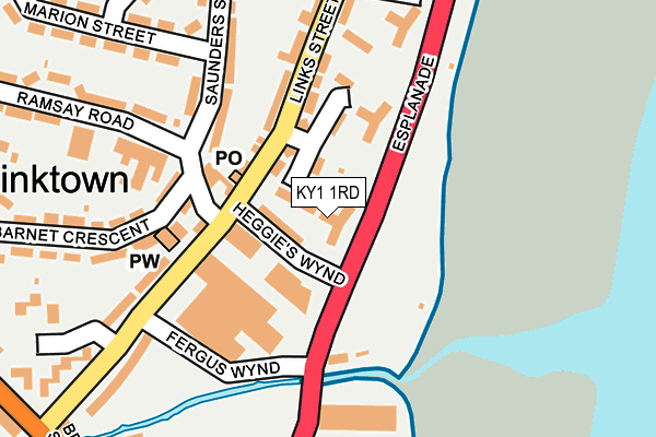 KY1 1RD map - OS OpenMap – Local (Ordnance Survey)