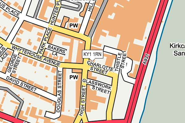 KY1 1RN map - OS OpenMap – Local (Ordnance Survey)