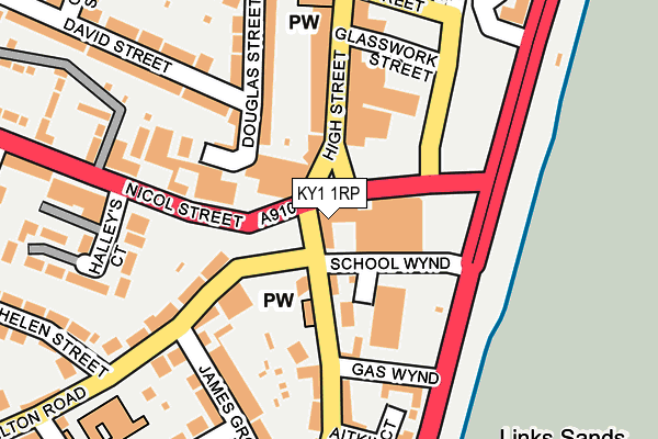 KY1 1RP map - OS OpenMap – Local (Ordnance Survey)