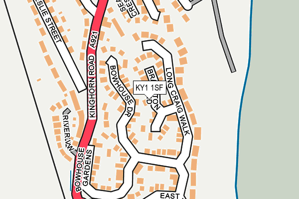 KY1 1SF map - OS OpenMap – Local (Ordnance Survey)