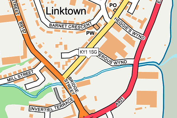 KY1 1SG map - OS OpenMap – Local (Ordnance Survey)