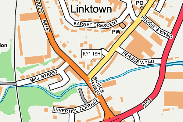 KY1 1SH map - OS OpenMap – Local (Ordnance Survey)