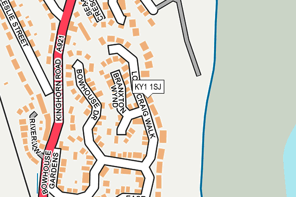 KY1 1SJ map - OS OpenMap – Local (Ordnance Survey)