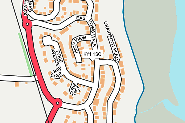 KY1 1SQ map - OS OpenMap – Local (Ordnance Survey)