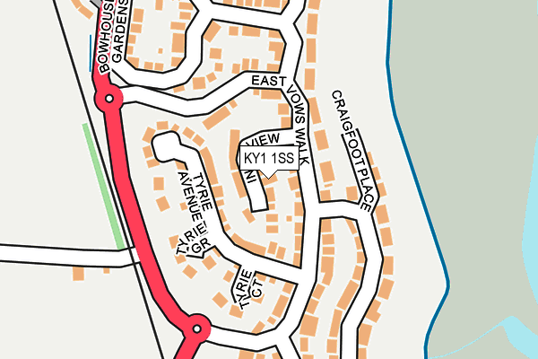 KY1 1SS map - OS OpenMap – Local (Ordnance Survey)