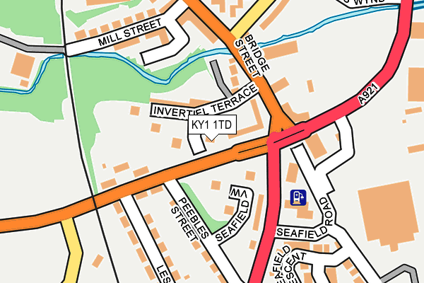 KY1 1TD map - OS OpenMap – Local (Ordnance Survey)