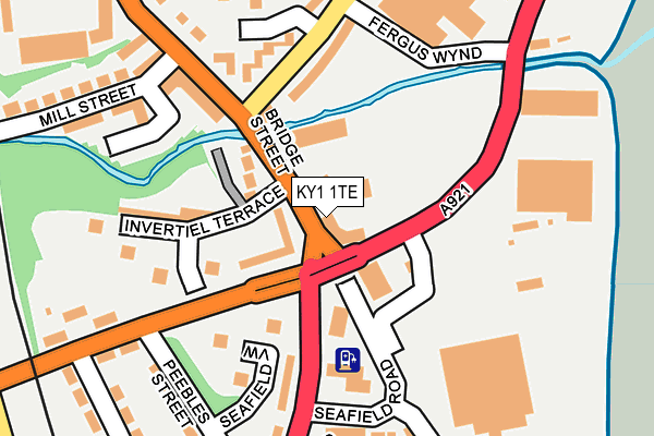 KY1 1TE map - OS OpenMap – Local (Ordnance Survey)