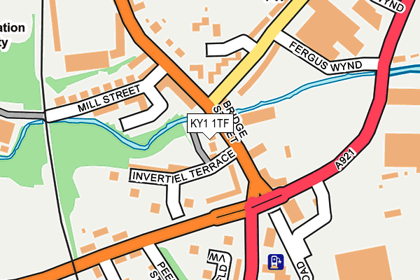 KY1 1TF map - OS OpenMap – Local (Ordnance Survey)