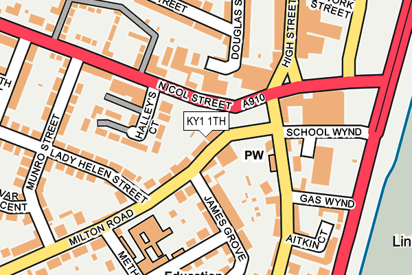 KY1 1TH map - OS OpenMap – Local (Ordnance Survey)