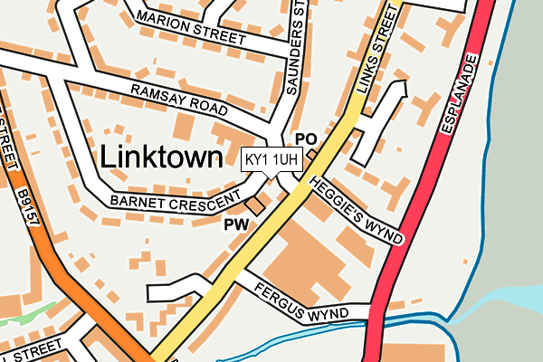 KY1 1UH map - OS OpenMap – Local (Ordnance Survey)