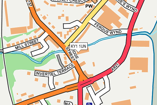 KY1 1UN map - OS OpenMap – Local (Ordnance Survey)