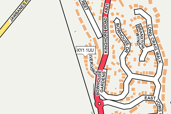 KY1 1UU map - OS OpenMap – Local (Ordnance Survey)