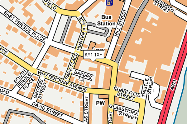 KY1 1XF map - OS OpenMap – Local (Ordnance Survey)