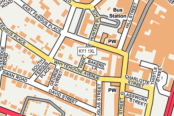 KY1 1XL map - OS OpenMap – Local (Ordnance Survey)