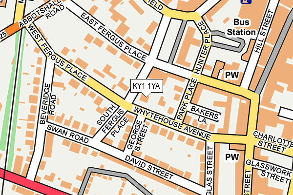 KY1 1YA map - OS OpenMap – Local (Ordnance Survey)