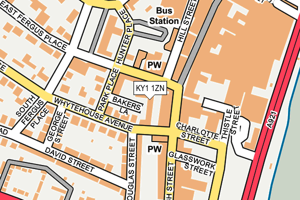 KY1 1ZN map - OS OpenMap – Local (Ordnance Survey)