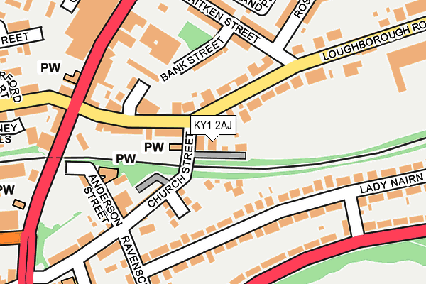 KY1 2AJ map - OS OpenMap – Local (Ordnance Survey)