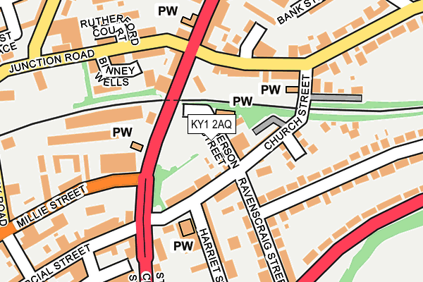 KY1 2AQ map - OS OpenMap – Local (Ordnance Survey)