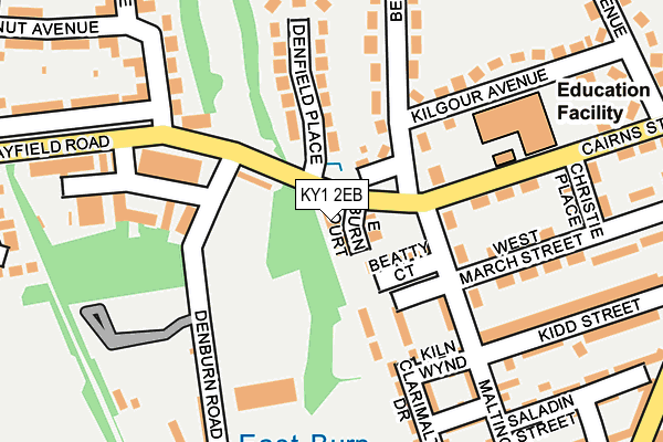 KY1 2EB map - OS OpenMap – Local (Ordnance Survey)