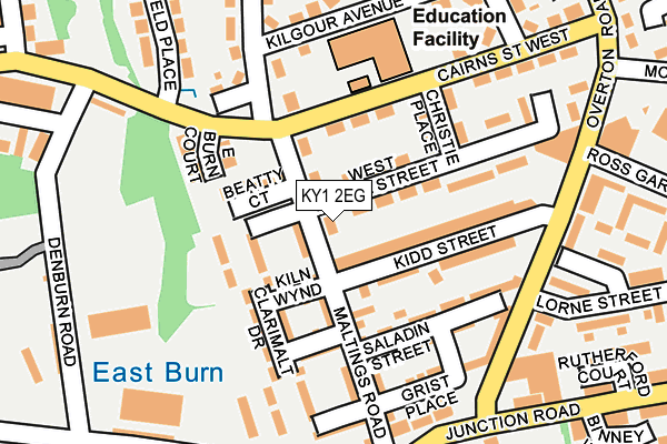 KY1 2EG map - OS OpenMap – Local (Ordnance Survey)