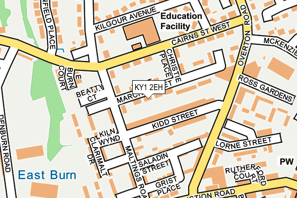 KY1 2EH map - OS OpenMap – Local (Ordnance Survey)