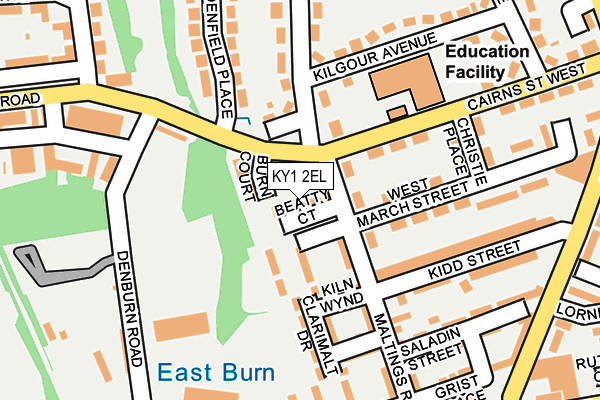 KY1 2EL map - OS OpenMap – Local (Ordnance Survey)