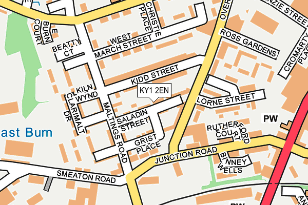 KY1 2EN map - OS OpenMap – Local (Ordnance Survey)