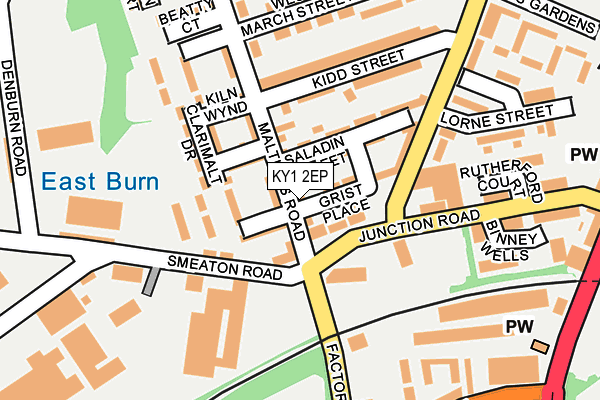 KY1 2EP map - OS OpenMap – Local (Ordnance Survey)