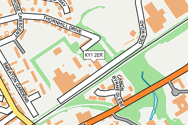 KY1 2ER map - OS OpenMap – Local (Ordnance Survey)