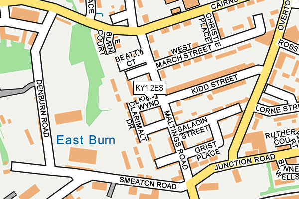 KY1 2ES map - OS OpenMap – Local (Ordnance Survey)