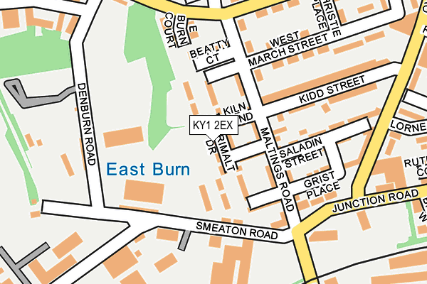 KY1 2EX map - OS OpenMap – Local (Ordnance Survey)