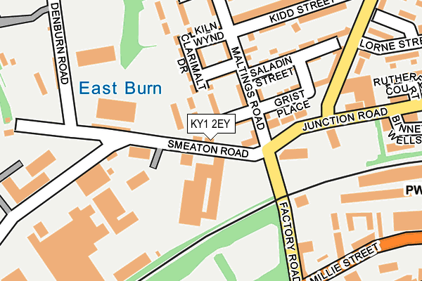 KY1 2EY map - OS OpenMap – Local (Ordnance Survey)